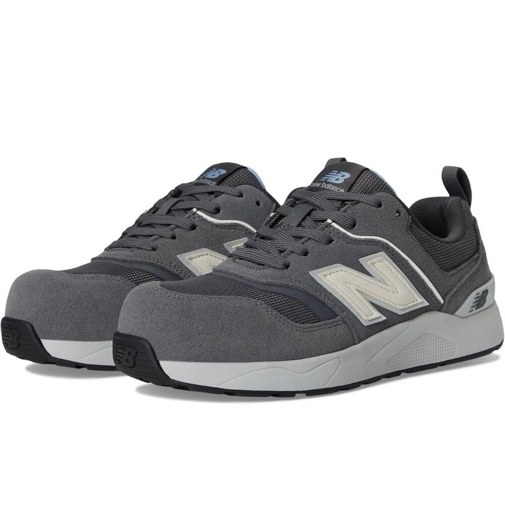 New Balance Women's 6.5D Grey Elite Lite EH Work Shoes Comp Safety Toe LM5-5